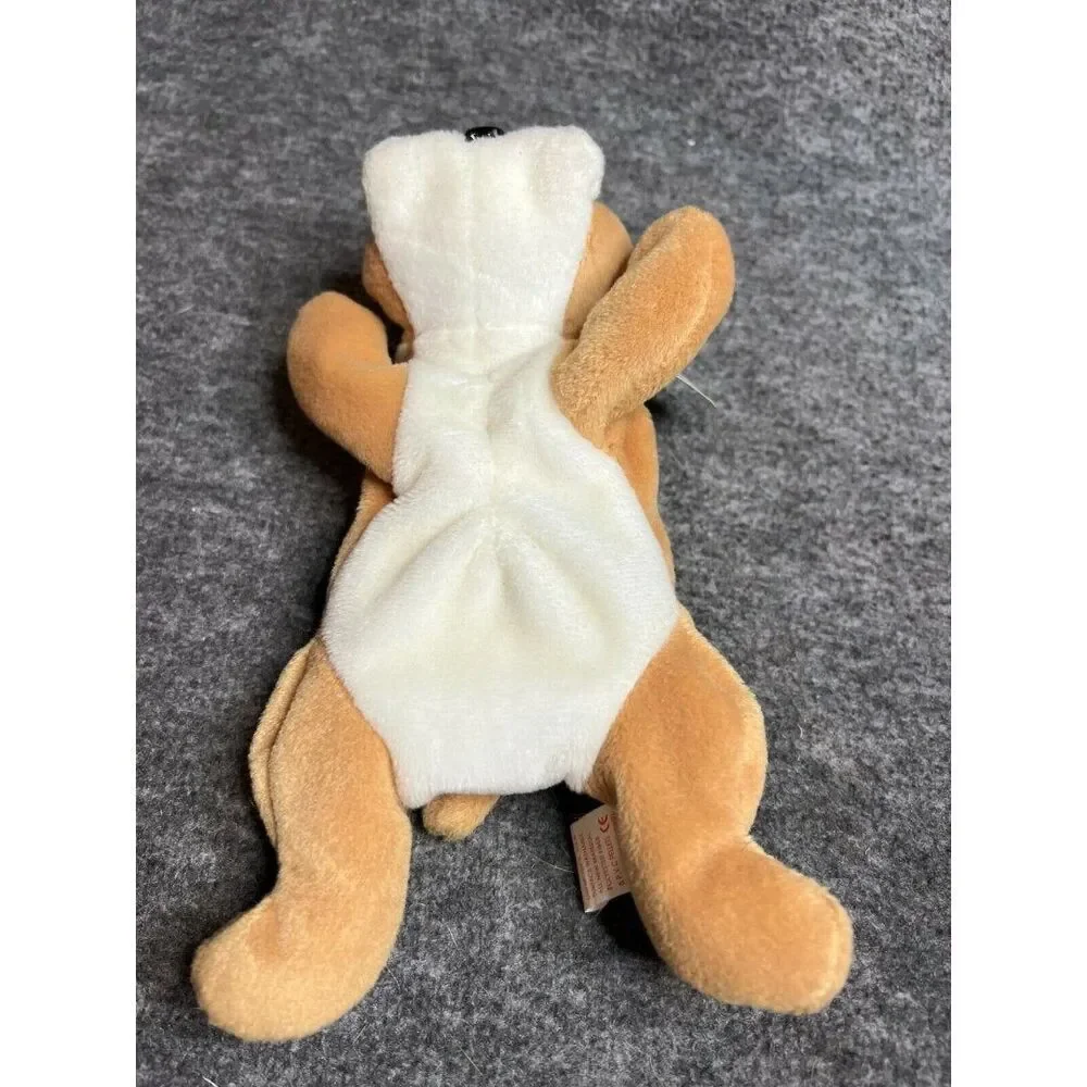 Wrinkles Dog, 1st Edition, Retired, PVC Pellets, Hard to Find Beanie Babies